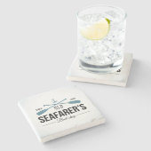 Oude baisshop voor zeevarenden stenen onderzetter (Zijkant)