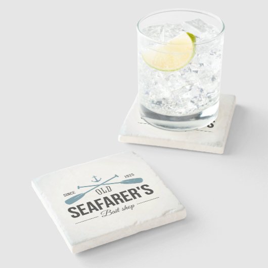 Oude baisshop voor zeevarenden stenen onderzetter (Zijkant)