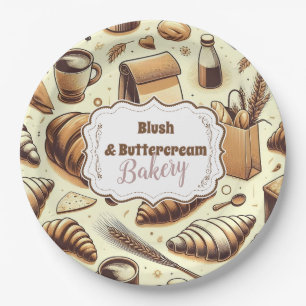 Oude Bakkerij met Landelijke Sfeer Papieren Bordje