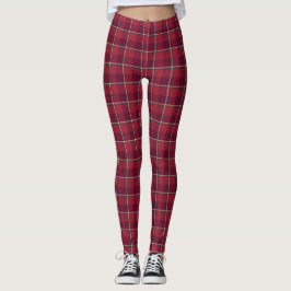 Oude Baksteen en Cab Sav Plaid Leggings