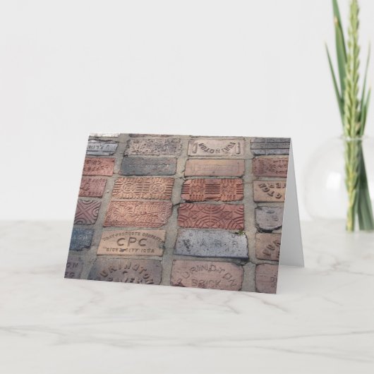 Oude bakstenen kaart (Voorkant)