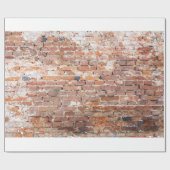Oude bakstenen muur cadeaupapier (Vlak)