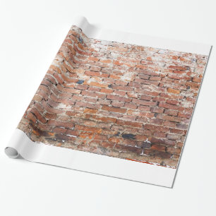 Oude bakstenen muur cadeaupapier