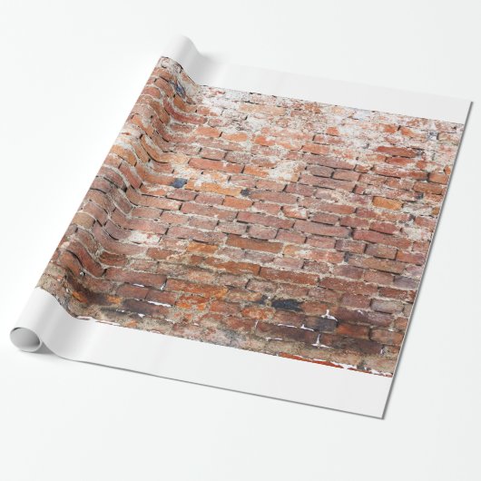 Oude bakstenen muur cadeaupapier (Uitgerold)