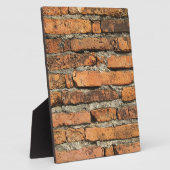 Oude bakstenen muur fotoplaat (Zijkant)