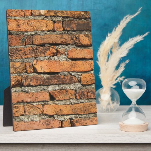 Oude bakstenen muur fotoplaat (Zijkant)