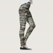 Oude bakstenen muur: noodlijdende textuur leggings (Rechts)
