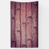 Oude Bakstenen Muurpatroon Banner – Rustieke Decor (Verticaal)