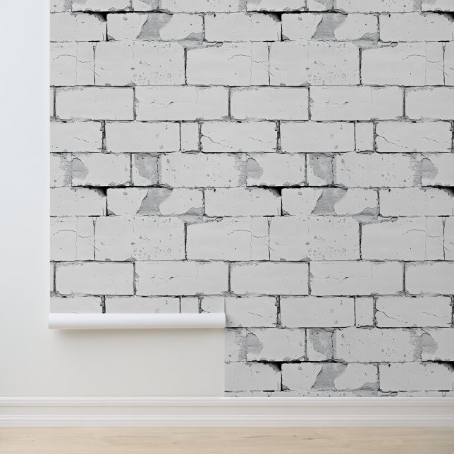 Oude bakstenen muurpatroon behang (Applicatie)