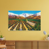 Oude Baldy Mountain uit de Oranje Groves Canvas Afdruk (Insitu (Woonkamer))