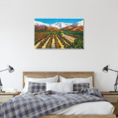 Oude Baldy Mountain uit de Oranje Groves Canvas Afdruk (Insitu (Slaapkamer))