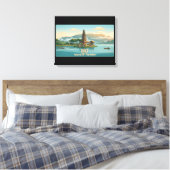 Oude Bali Ulun Danu Beratan Meer Tempel Reis Canvas Afdruk (Insitu (Slaapkamer))