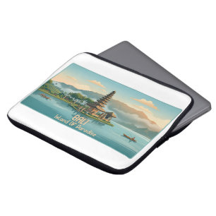 Oude Bali Ulun Danu Beratan Meer Tempel Reis Laptop Sleeve