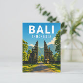 Oude Balinese ansichtkaart – Handara Gate Briefkaart (Staand voorkant)