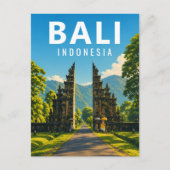 Oude Balinese ansichtkaart – Handara Gate Briefkaart (Voorkant)