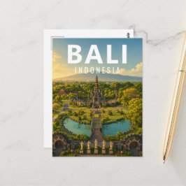 Oude Balinese ansichtkaart – Jagatnatha-tuin Briefkaart
