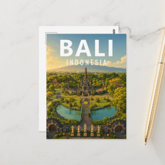 Oude Balinese ansichtkaart – Jagatnatha-tuin Briefkaart