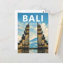Oude Balinese ansichtkaart – Lempuyang Hemelpoort Briefkaart