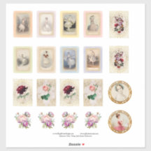 Oude Ballerina's op maat gesneden vinyl sticker