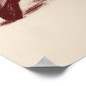 Oude balletdansposter | Elegante ballerina Poster (Hoek)