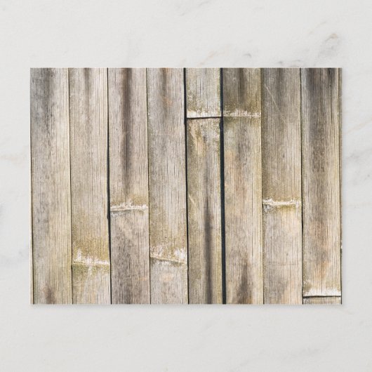 Oude bamboe omheining briefkaart (Voorkant)