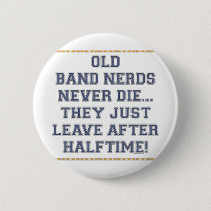 Oude band Nerds Ronde Button 5,7 Cm