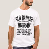 OUDE BANGER 80 JAAR OUD T-SHIRT (Voorkant)