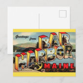 Oude Bar Harbor Briefkaart (Voorkant / Achterkant)