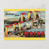 Oude Bar Harbor Briefkaart (Voorkant)