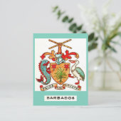 Oude Barbados-ansichtkaart Briefkaart (Staand voorkant)