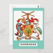 Oude Barbados-ansichtkaart Briefkaart (Voorkant / Achterkant)