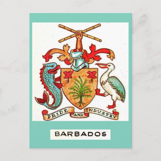 Oude Barbados-ansichtkaart Briefkaart (Voorkant)