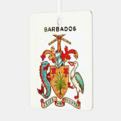Oude Barbados-ansichtkaart Metalen Ornament (Voorkant links)