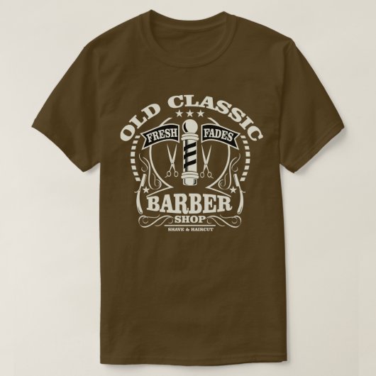 Oude Barber Shop Beard1 T-shirt (Design voorkant)