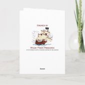 Oude Bard St. David's Day Groet Kaart (Achterkant)