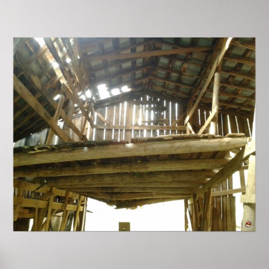 Oude Barn aan de voorzijde Poster (Voorkant)