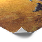 OUDE BARN, APALOOSA, BOY & DOG DOOR SHARON SHARPE POSTER (Hoek)