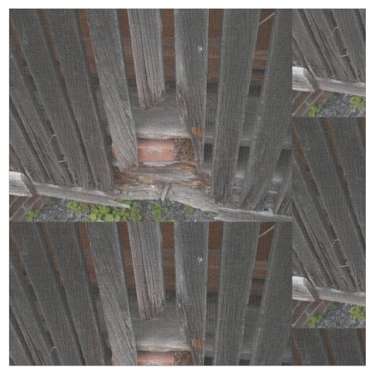 Oude Barn Boards en oude Rode Brick Stof (Close Up)
