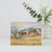 OUDE BARN EN APPALOOSA door SHARON SHARPE Briefkaart (Staand voorkant)