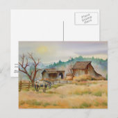 OUDE BARN EN APPALOOSA door SHARON SHARPE Briefkaart (Voorkant / Achterkant)