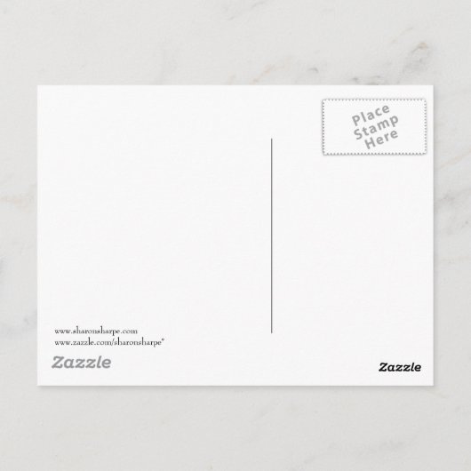 OUDE BARN EN APPALOOSA door SHARON SHARPE Briefkaart (Achterkant)