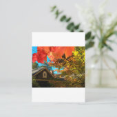 Oude Barn Foliage-Briefkaart Briefkaart (Staand voorkant)