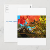 Oude Barn Foliage-Briefkaart Briefkaart (Voorkant / Achterkant)