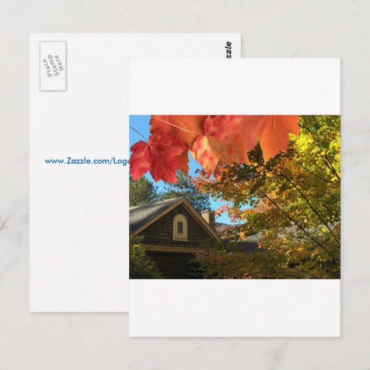 Oude Barn Foliage-Briefkaart Briefkaart (Voorkant / Achterkant)