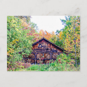 Oude Barn in de Herfst Briefkaart