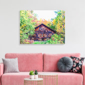 Oude Barn in de Herfst Canvas Afdruk (Insitu (Woonkamer))