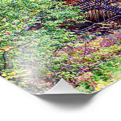 Oude Barn in de Herfst Foto Afdruk (Hoek)
