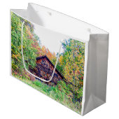 Oude Barn in de Herfst Groot Cadeauzakje (Voorkant Gekanteld)