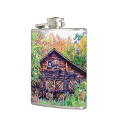 Oude Barn in de Herfst Heupfles (Links)