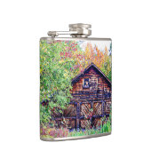 Oude Barn in de Herfst Heupfles (Rechts)